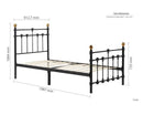 Atlas Single Bed - Black