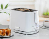 Daewoo Stirling 2 Slice Toaster & 1.7 Kettle White with FREE GIFT