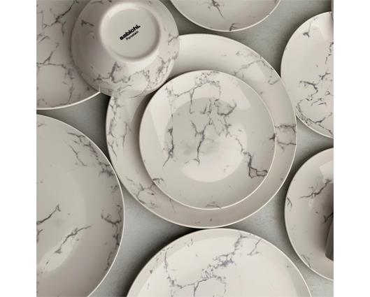 12pc Marble Dinner Set