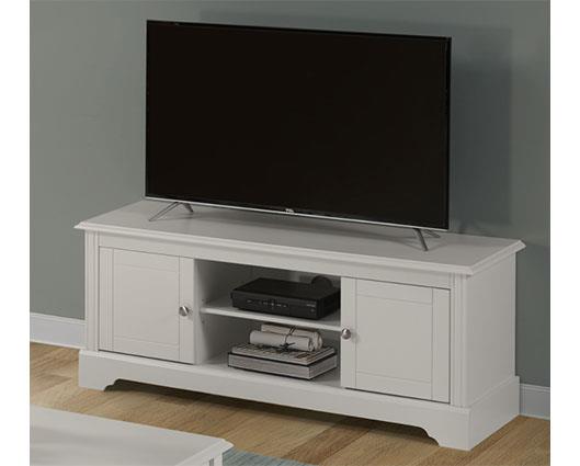 STRATFORD 2 DOOR TV UNIT - WHITE