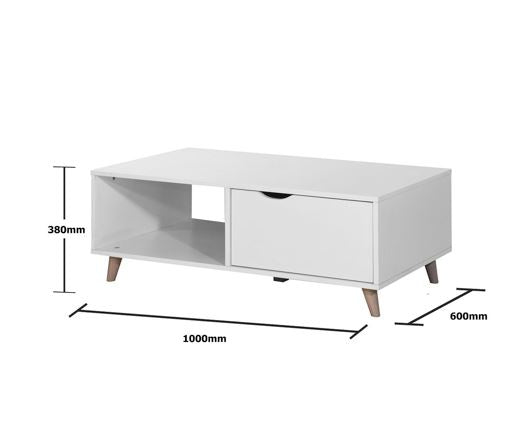 Pexton Coffee Table with 2 Drawers