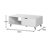Pexton Coffee Table with 2 Drawers