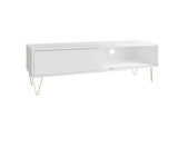 Maeve Sliding Door TV Stand- White