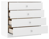 DENVER 2 DOOR WARDROBE BEDROOM SET - WHITE GLOSS