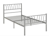 HARLOW 3' BED - SILVER