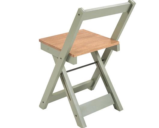 SANTOS BUTTERFLY DINING SET (X4 CHAIRS) - GREEN/DISTRESSED WAXED PINE
