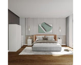 MALVERN 3 DOOR WARDROBE BEDROOM SET - WHITE