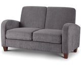 Dusk Grey Chenille Fabric 2 Seater Sofa