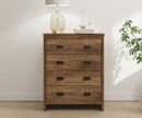 Baxter 4 Drawer Chest- Knotty Oak