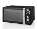 Swan Retro 800W 20L Digital Microwave Black