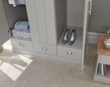 Kinsley 3 Door 3 Drawer Wardrobe