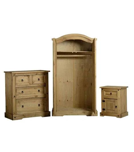 Corona Trio - Distressed Waxed Pine