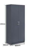 Highbury 4 Piece Bedroom Set - Dark Grey