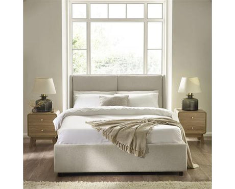 Maddock Ottoman Storage King Bed - Beige