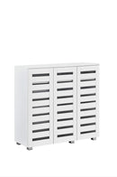 Euston 3 Door Shoe Cabinet - White