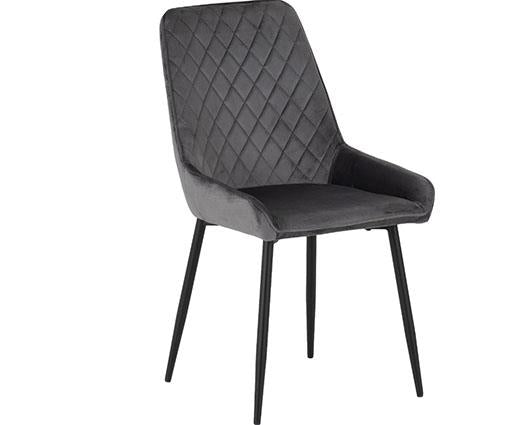 AVERY DINING CHAIR (X2 PER BOX) - GREY VELVET