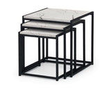 Heeze Nest of Tables-White Marble