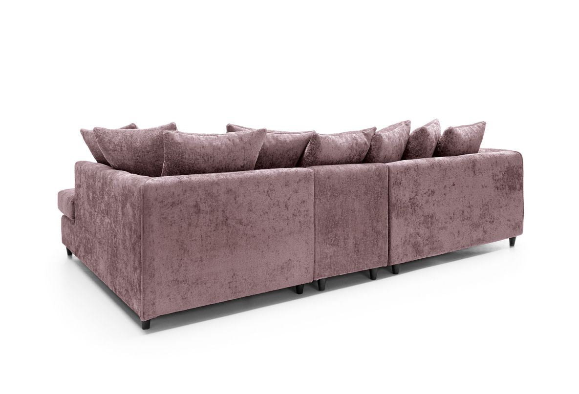 Heidi Right Hand Facing Corner Sofa Plus - Pink