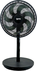 Igenix 12" 7 Bladed Pedestal Fan Black