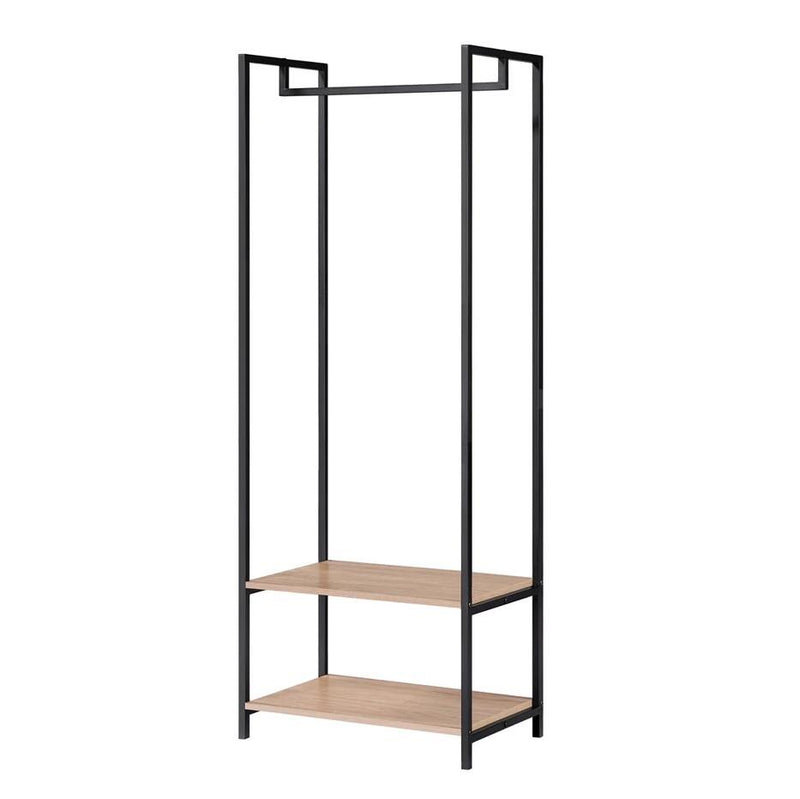 Scala Open Wardrobe with 2 Shelves - Oak
