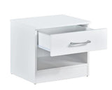 Highbury 1 Drawer Bedside - White