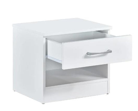 Highbury 1 Drawer Bedside - White