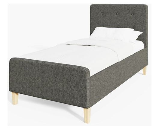 Ashbrook Single Ottoman-Dark Grey