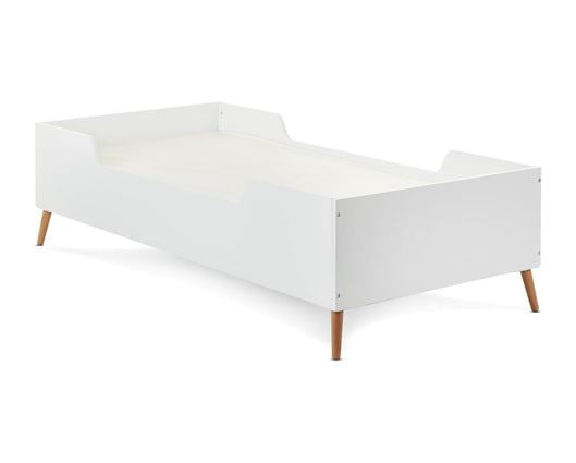 Maya Toddler Bed - White with Natural