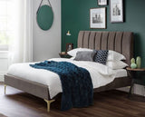 Dario Scalloped Velvet Bed King