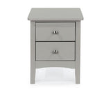 Como 2 Drawer Bedside Cabinet-Light Grey