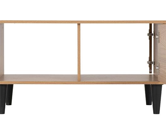 TESSA 1 DOOR COFFEE TABLE - NATURAL OAK EFFECT