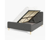 Ashbrook King Size Ottoman-Dark Grey