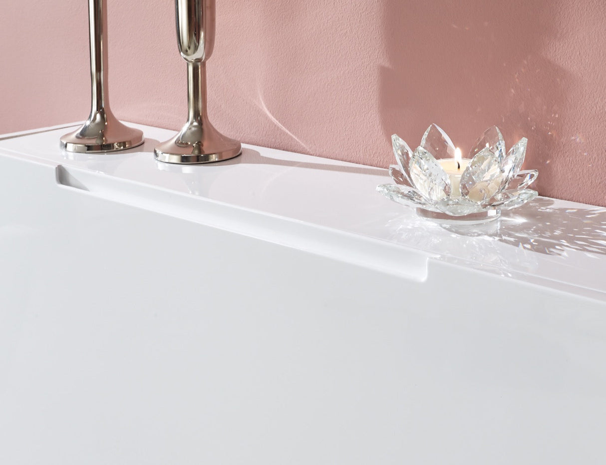 Slim High Gloss 2 Tier Shoe Cabinet-White