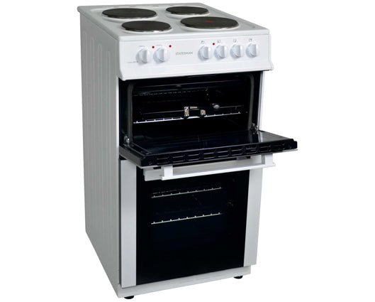 Statesman FUSION50W 50cm Twin Cavity Electric Cooker White