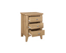 Hounslow 3 Drawer Bedside- Oak