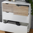 Shanelle 4 Drawer Chest White-Oak