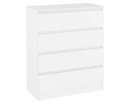 Marcus 4 Drawer Chest - White