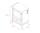 Harlow Electric Stove in Grey