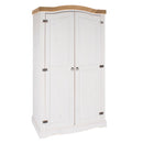 Corona White 2 Door Wardrobe