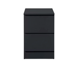 Oakley 3 Drawer Bedside- Black