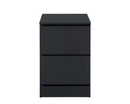 Oakley 3 Drawer Bedside- Black