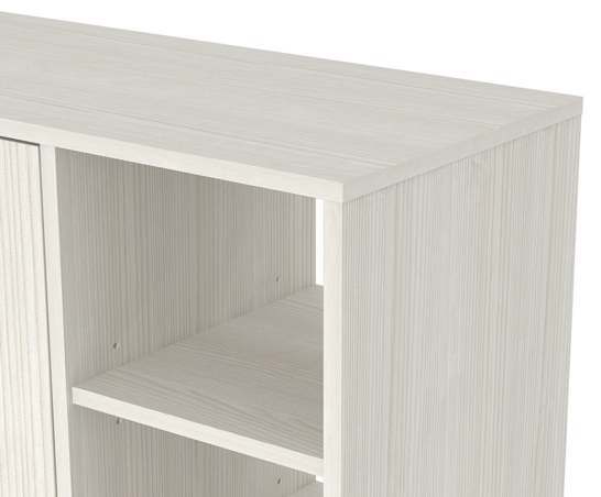 Bideford Tall Shoe Cabinet- White