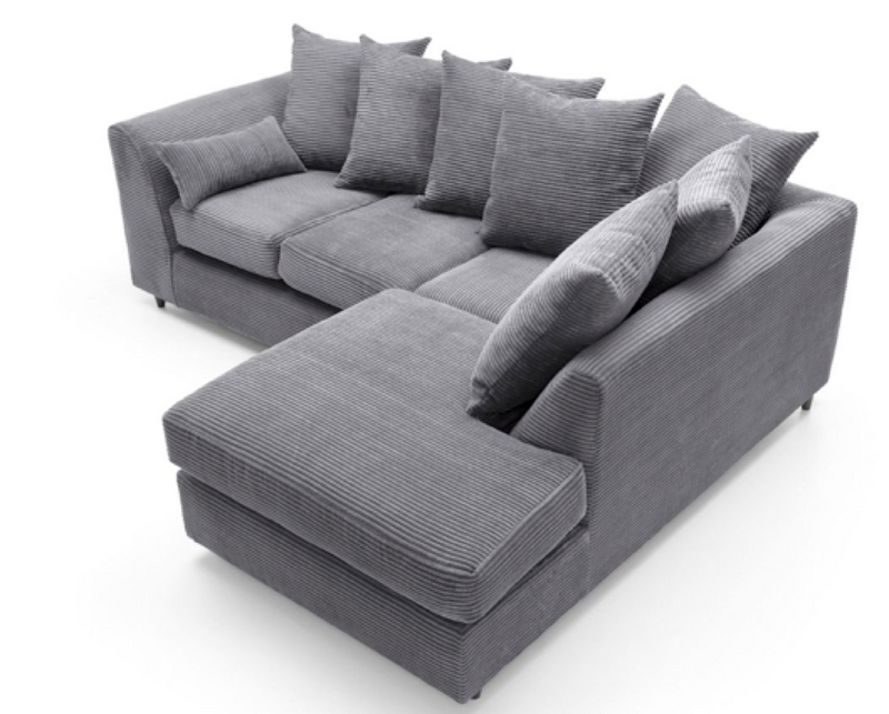 Tyler Right Hand Facing Corner Sofa - Grey