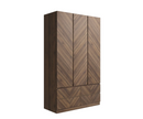 Ciaro 3 Door 4 Drawer Wardrobe- Royal Walnut