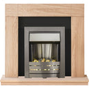 Milton Fireplace Suite in Oak 39 Inch