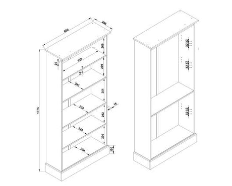Cotswold tall bookcase