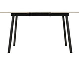AVERY & LUKAS EXTENDING DINING SET (X4 CHAIRS) - CONCRETE/EMERALD GREEN VELVET