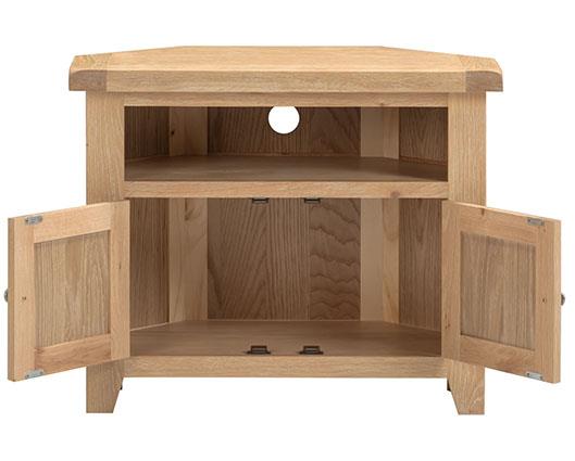 WINDSOR CORNER TV UNIT - NATURAL OAK