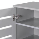 Euston 2 Door Shoe Cabinet - Light Grey