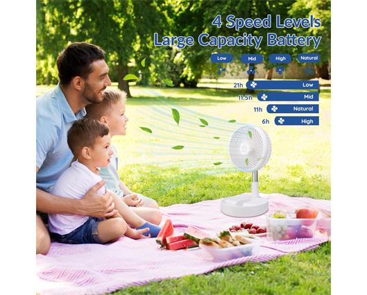 Adjustable Standing Pedestal Fan with Remote